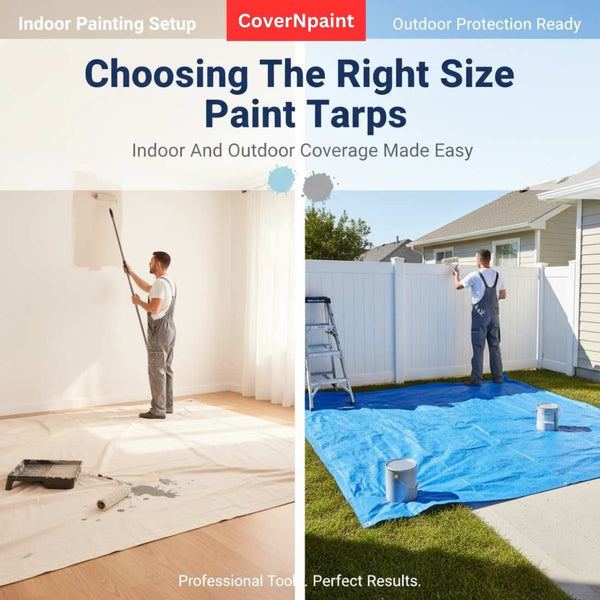 Choosing The Right Size Paint Tarps For Indoor & Outdoor Jobs