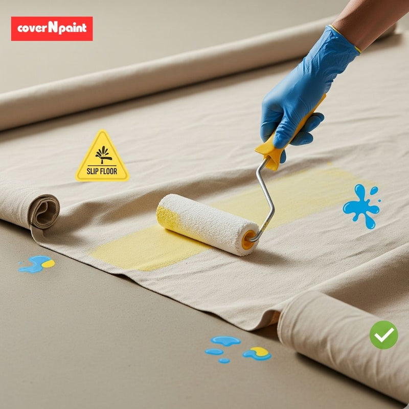 Painters Drop Cloth Safety Tips: Preventing Slips, Trips, and Stains